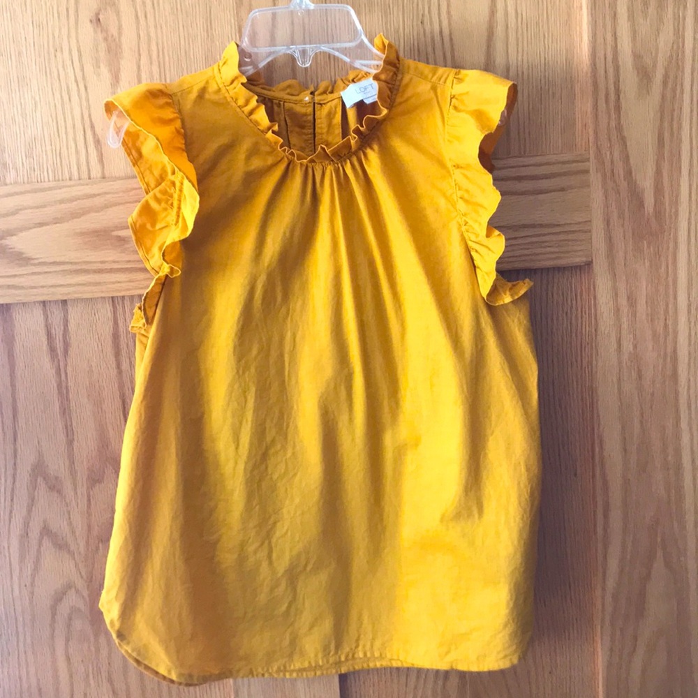 LOFT Ruffle Sleeveless Top